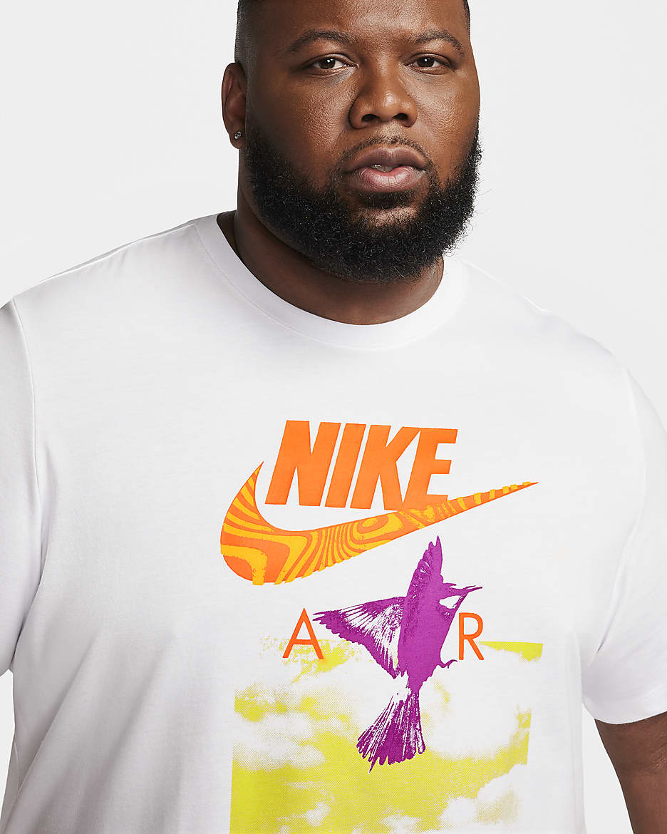 Orange nike air shirt best sale